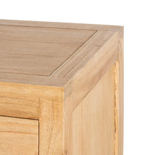 Charger l'image dans la galerie, NATURAL MINDI WOOD CHEST OF DRAWERS 100 X 40 X 90 CM