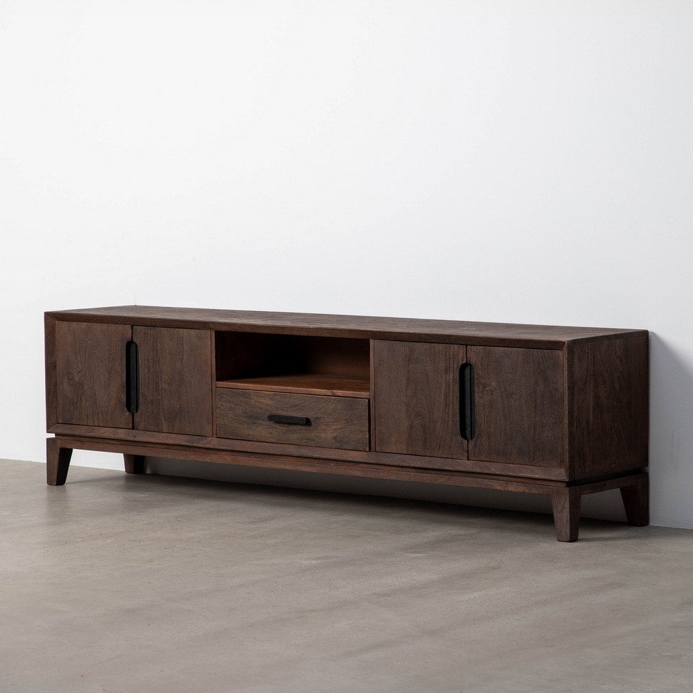 Brown Mango Wood TV Unit 200x40x55 cm