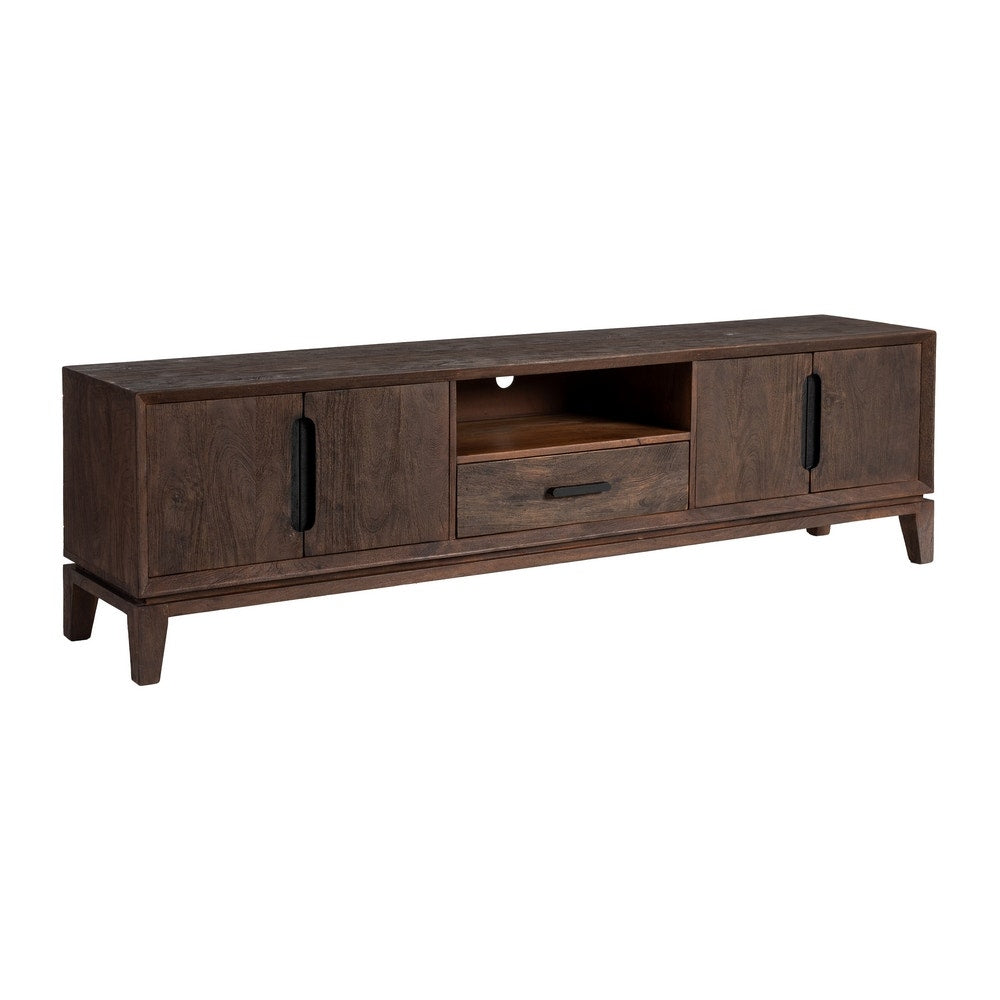 Brown Mango Wood TV Unit 200x40x55 cm