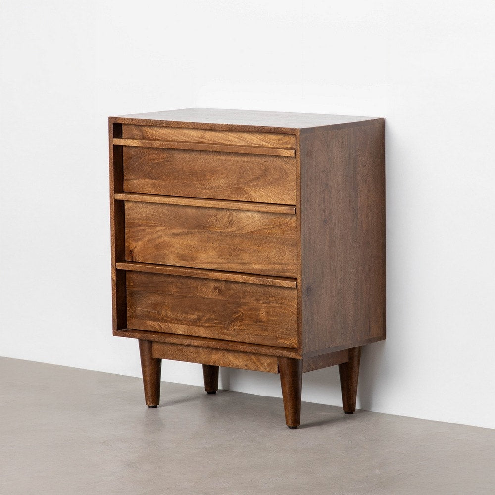 Brown Mango Wood Side Cabinet 70x40x85 cm