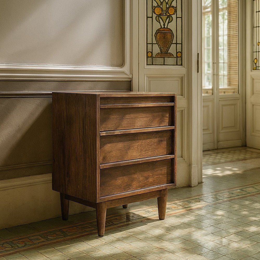 Brown Mango Wood Side Cabinet 70x40x85 cm