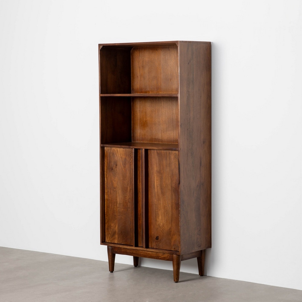 Brown Mango Wood Tall Cabinet 80x40x180 cm