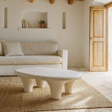 Load image into Gallery viewer, WILMA WHITE POLYRESIN COFFEE TABLE 102 X 62 X 32 CM