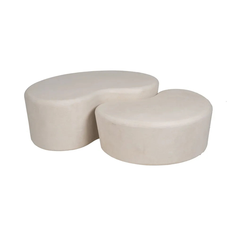 COFFE TABLE WHITE MDF- WILMA 103 X 71 X 38 CM