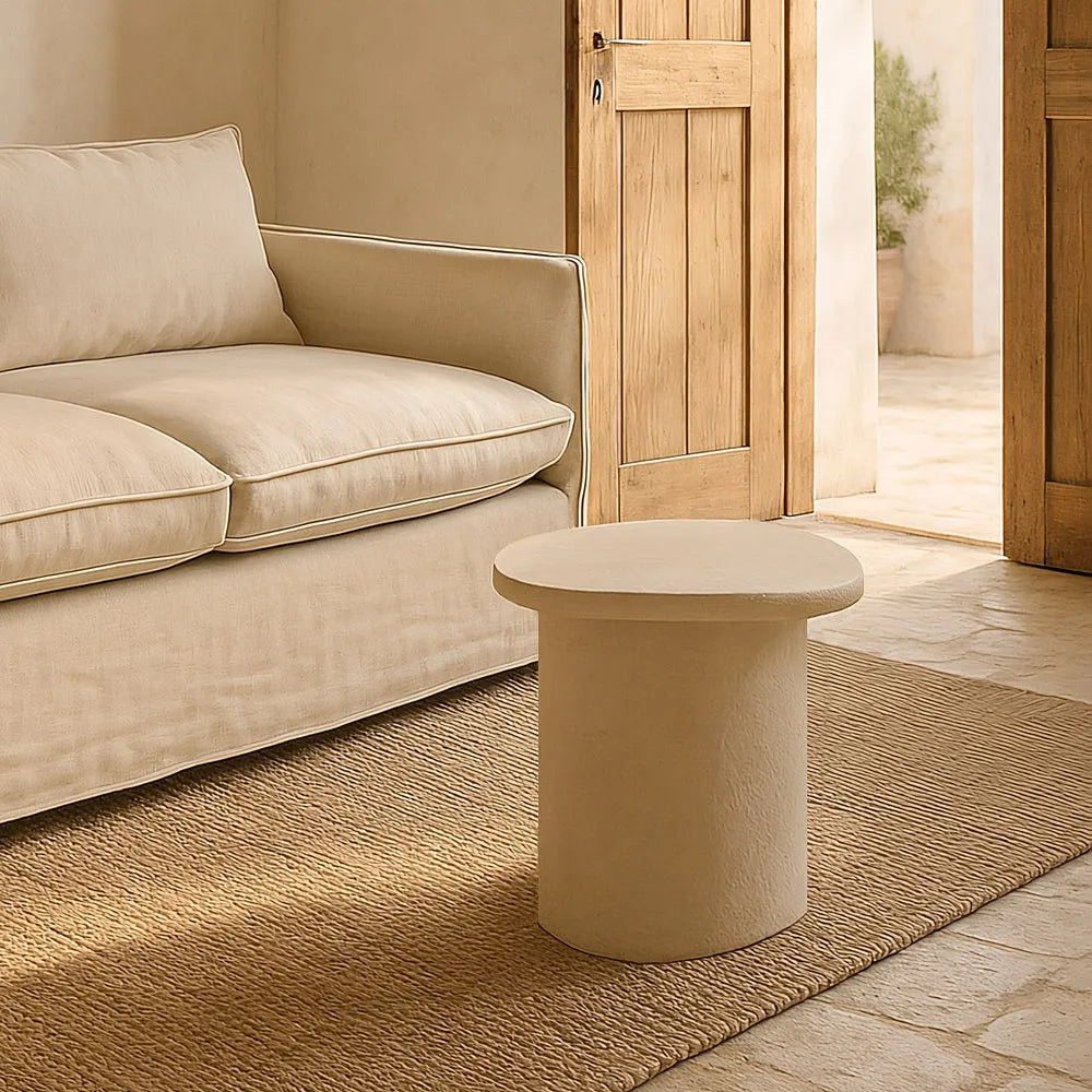 SIDE TABLE WHITE MDF- WILMA 48 X 43 X 50 CM