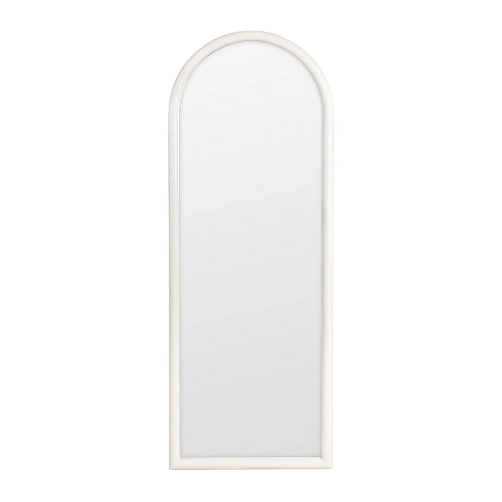 Cream Paulonia Wood Decorative Mirror 60 x 3 x 160 cm
