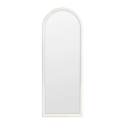 Cream Paulonia Wood Decorative Mirror 60 x 3 x 160 cm
