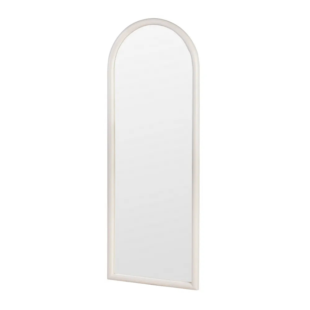 Cream Paulonia Wood Decorative Mirror 60 x 3 x 160 cm