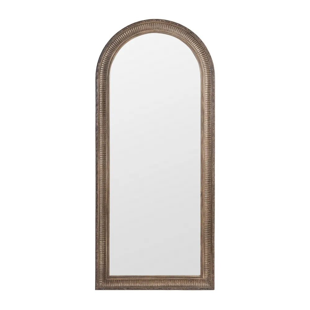 BROWN PAULONIA WOOD MIRROR DECORATION 76 X 3.50 X 176 CM