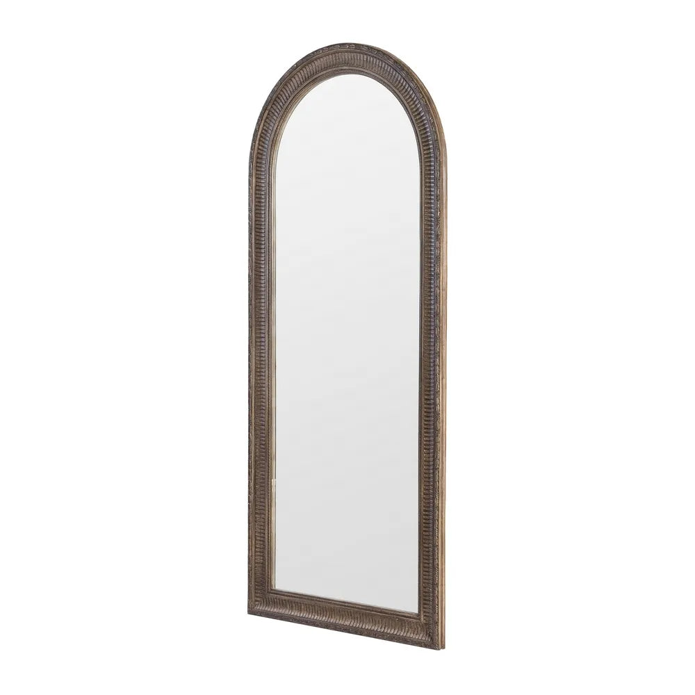 BROWN PAULONIA WOOD MIRROR DECORATION 76 X 3.50 X 176 CM