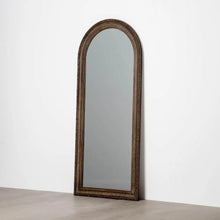 Cargar imagen en el visor de la galería, BROWN PAULONIA WOOD MIRROR DECORATION 76 X 3.50 X 176 CM
