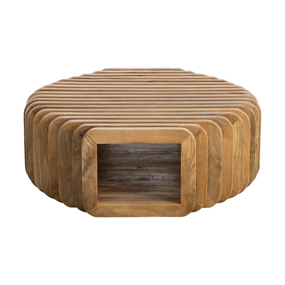 MANGO WOOD COFFEE TABLE 84 X 85 X 32 CM
