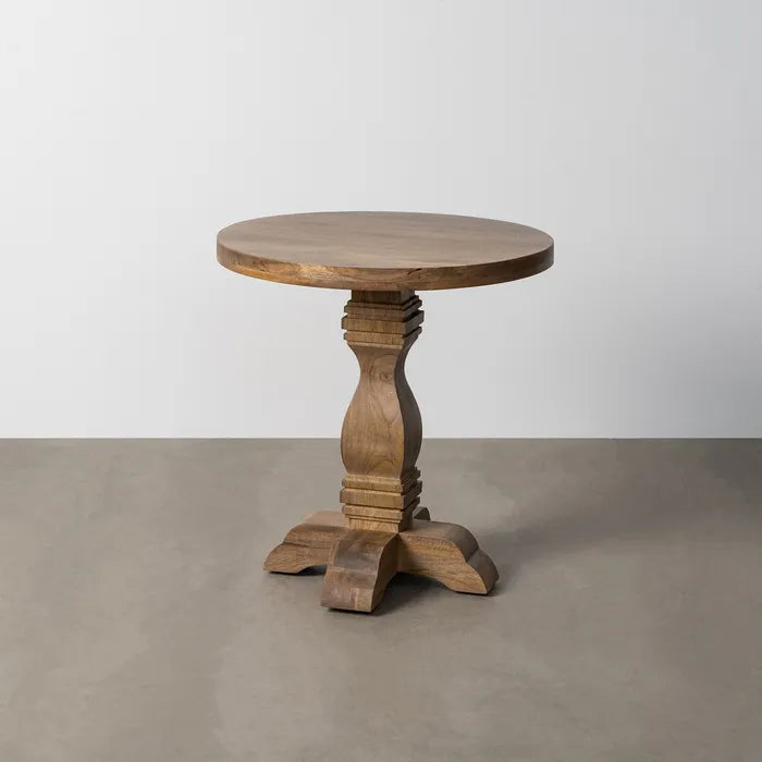 MANGO WOOD SIDE TABLE 65 X 65 X 66 CM