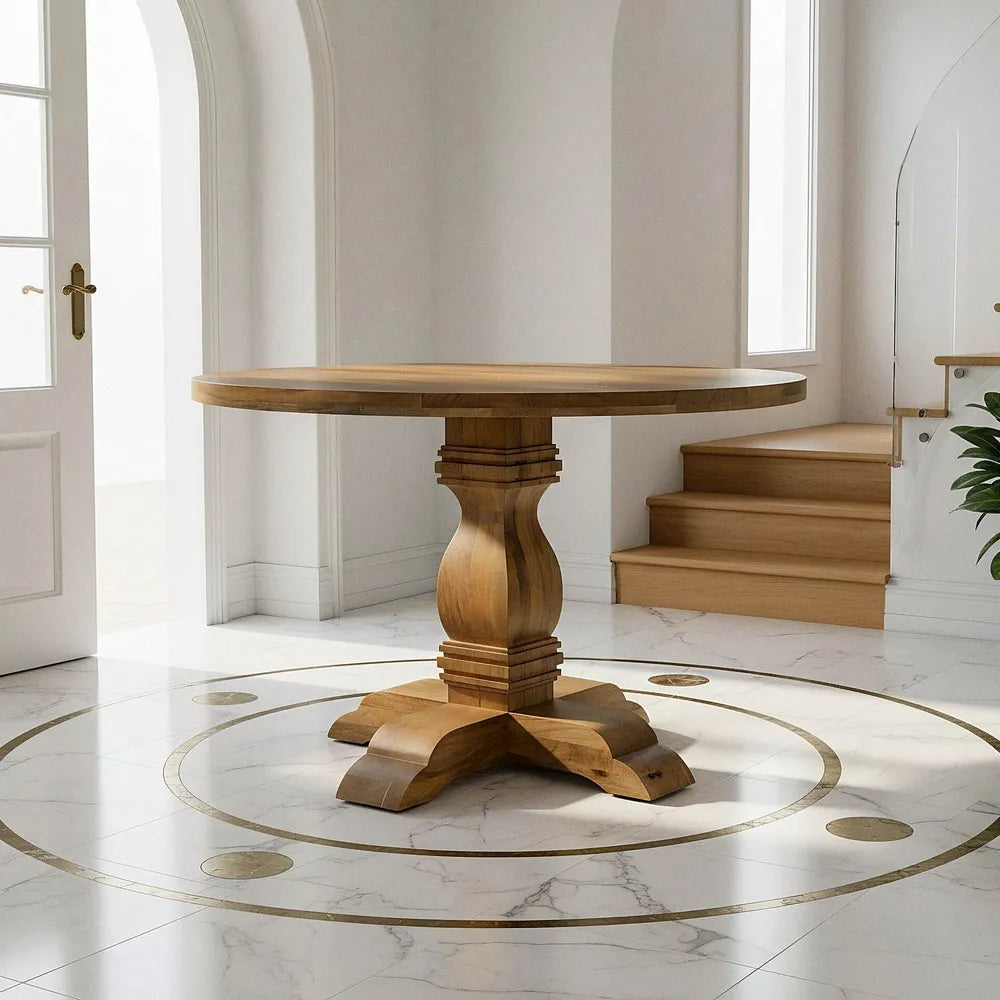 MANGO WOOD DINING TABLE 120 X 120 X 76 CM