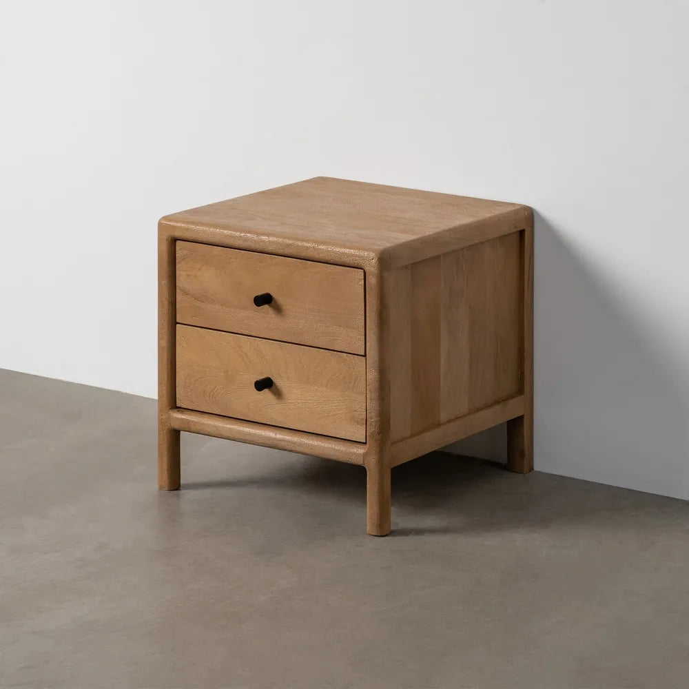 NATURAL MANGO WOOD SIDE TABLE 45 X 45 X 45 CM