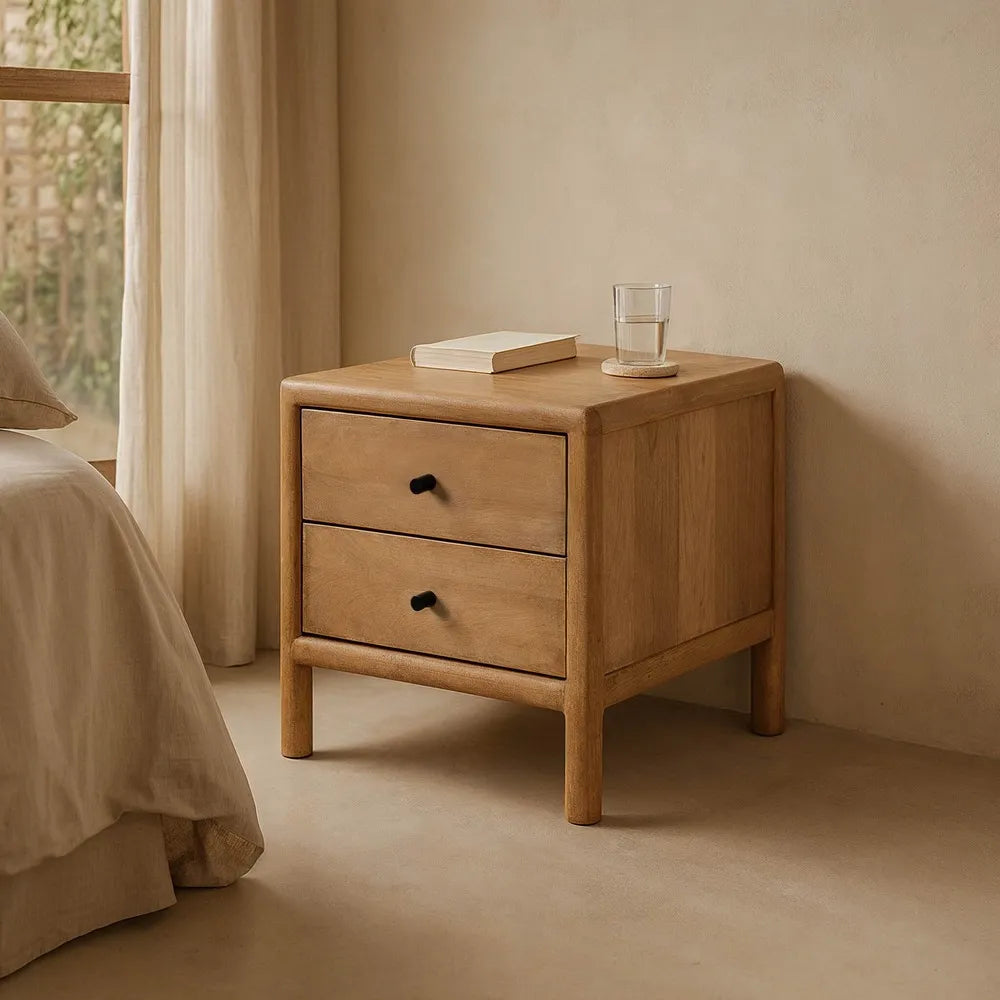 NATURAL MANGO WOOD SIDE TABLE 45 X 45 X 45 CM