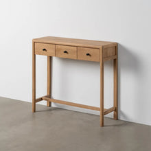 Cargar imagen en el visor de la galería, NATURAL MANGO WOOD ENTRANCE CONSOLE 90 X 30 X 80 CM