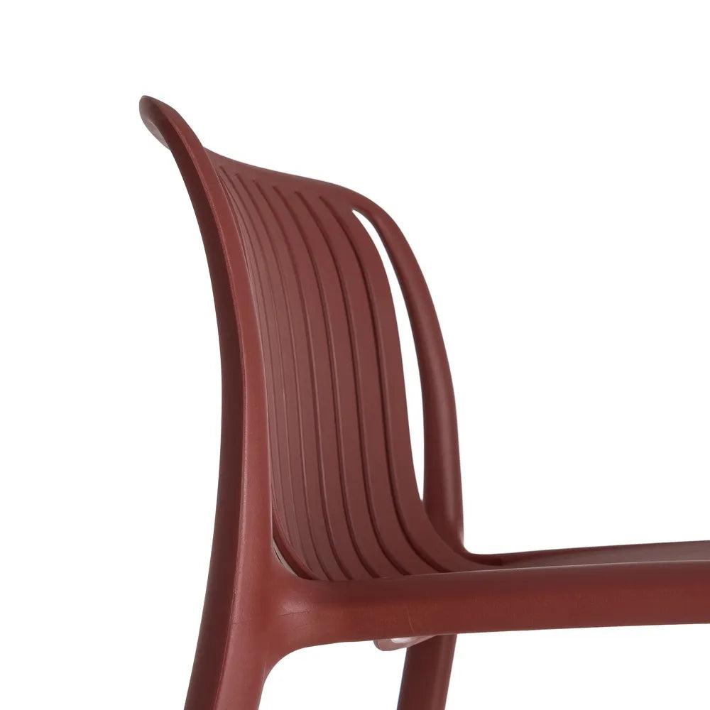 GARNET POLYPROPYLENE EXTERIOR STOOL 52 X 55 X 100 CM