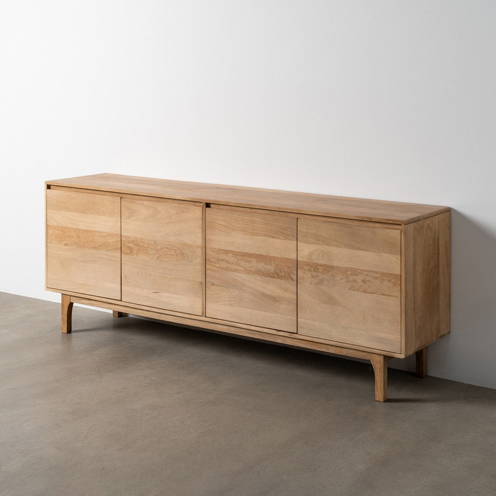 Natural Mango Wood Sideboard 200x45x76 cm