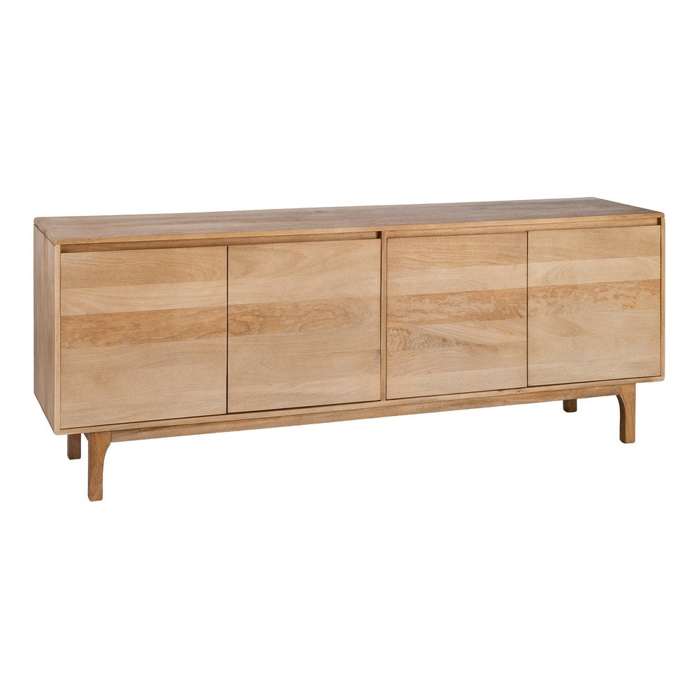 Natural Mango Wood Sideboard 200x45x76 cm