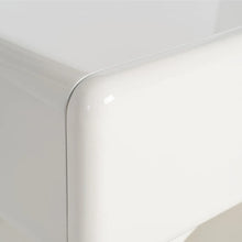 Load image into Gallery viewer, Cream lacquered MDF bedside table 50 x 40 x 57 cm