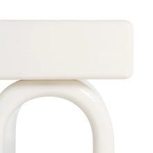 Load image into Gallery viewer, Cream lacquered MDF bedside table 50 x 40 x 57 cm