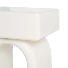 Load image into Gallery viewer, Cream lacquered MDF bedside table 50 x 40 x 57 cm