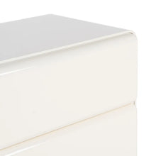 Load image into Gallery viewer, Cream lacquered MDF bedside table 56.50 x 42.50 x 56.50 cm