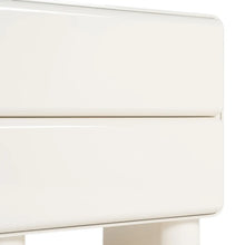 Load image into Gallery viewer, Cream lacquered MDF bedside table 56.50 x 42.50 x 56.50 cm