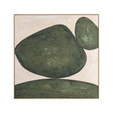 PICTURE ABSTRACT BEIGE-GREEN 100,00 X 4,50 X 100,00 CM