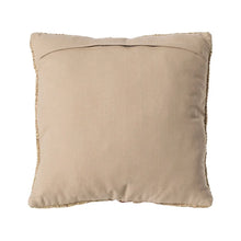 Charger l&#39;image dans la galerie, BEIGE-OCHRE VISCOSE-COTTON CUSHION 50 X 50 CM