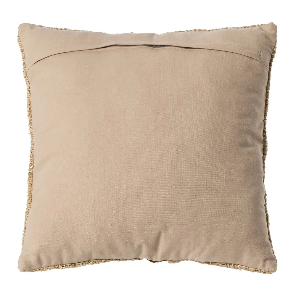 BEIGE-GREEN VISCOSE-COTTON CUSHION 50 X 50 CM