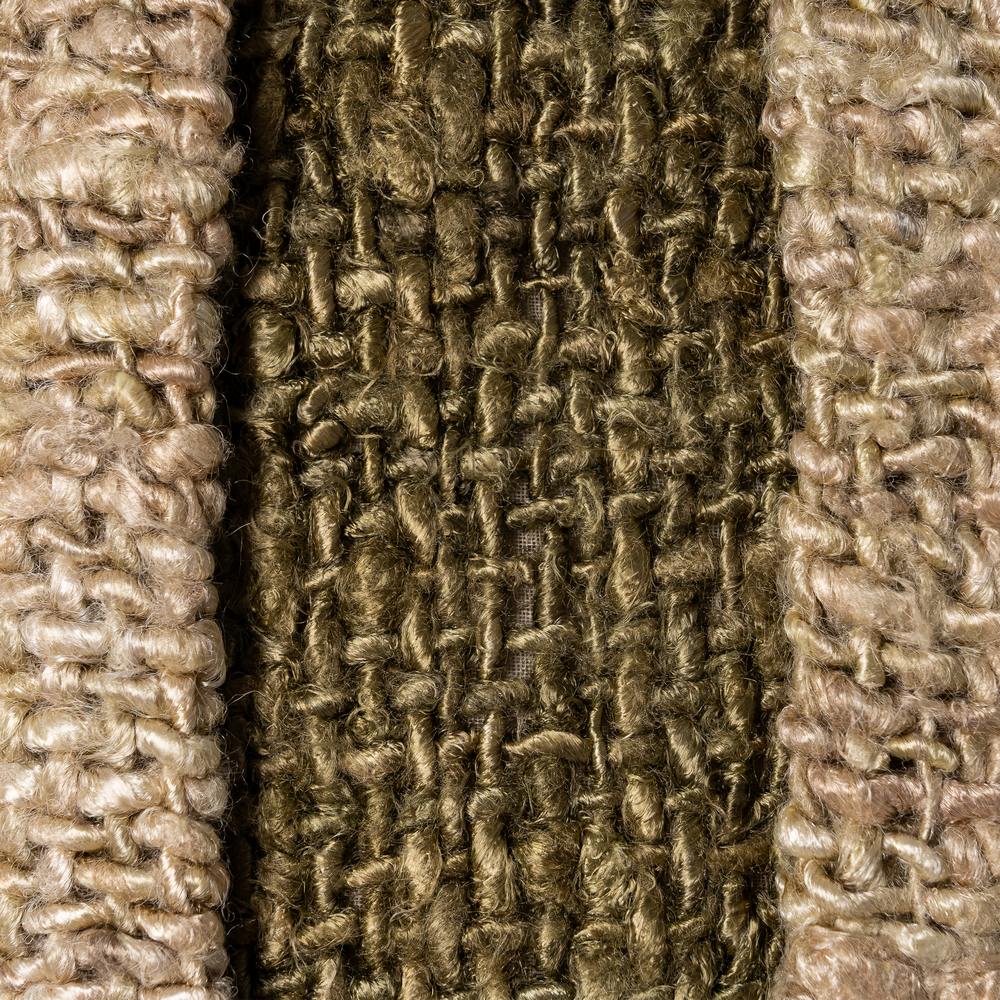 BEIGE-GREEN VISCOSE-COTTON CUSHION 50 X 50 CM