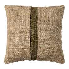 Charger l&#39;image dans la galerie, BEIGE-GREEN VISCOSE-COTTON CUSHION 50 X 50 CM
