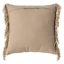 Cargar imagen en el visor de la galería, BEIGE VISCOSE-COTTON CUSHION 50 X 50 CM