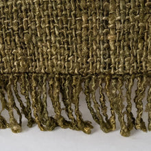 Cargar imagen en el visor de la galería, GREEN VISCOSE-COTTON CUSHION 50 X 50 CM