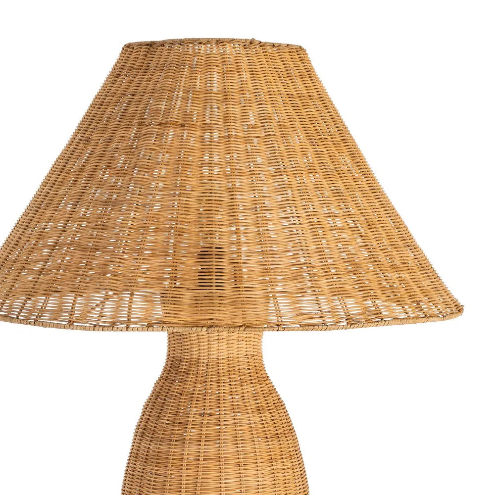 NATURAL RATTAN FLOOR LAMP LIGHTING 70 X 70 X 138 CM