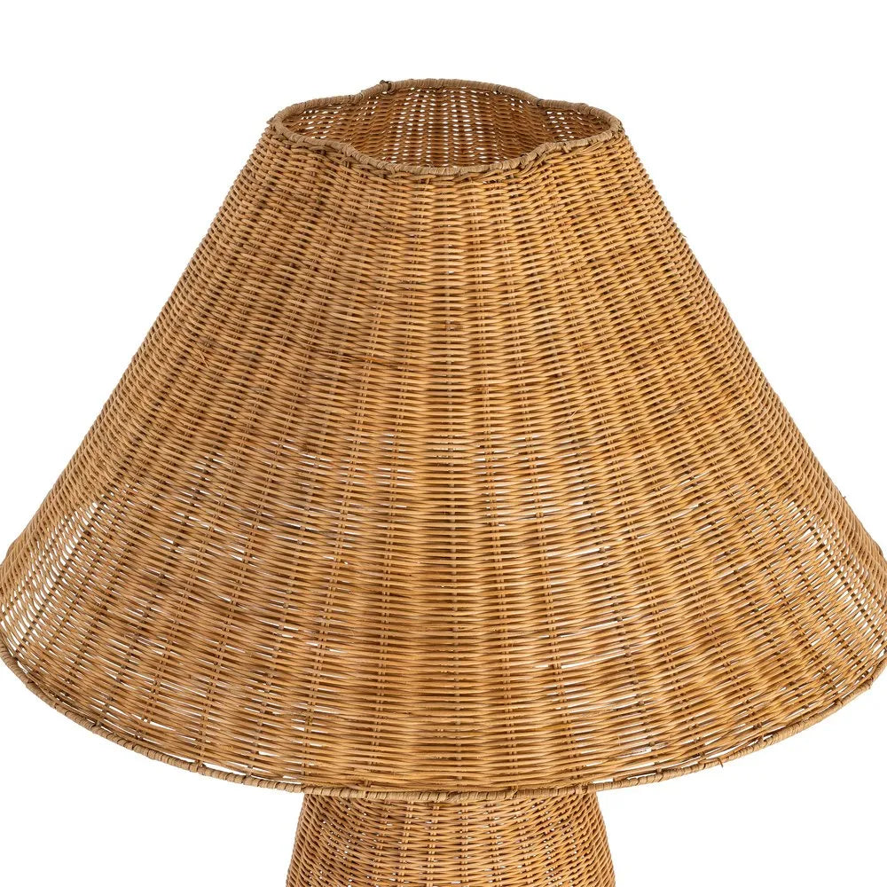 NATURAL RATTAN FLOOR LAMP LIGHTING 70 X 70 X 138 CM