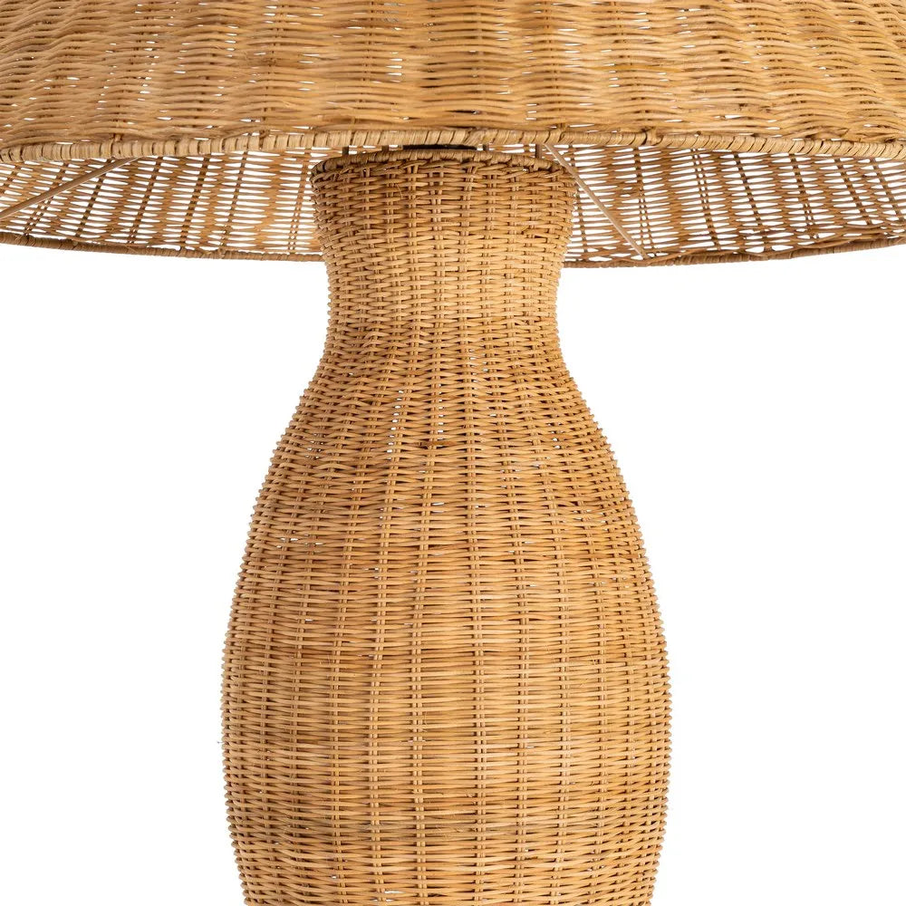 NATURAL RATTAN FLOOR LAMP LIGHTING 70 X 70 X 138 CM