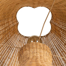 Charger l&#39;image dans la galerie, NATURAL RATTAN FLOOR LAMP LIGHTING 70 X 70 X 138 CM