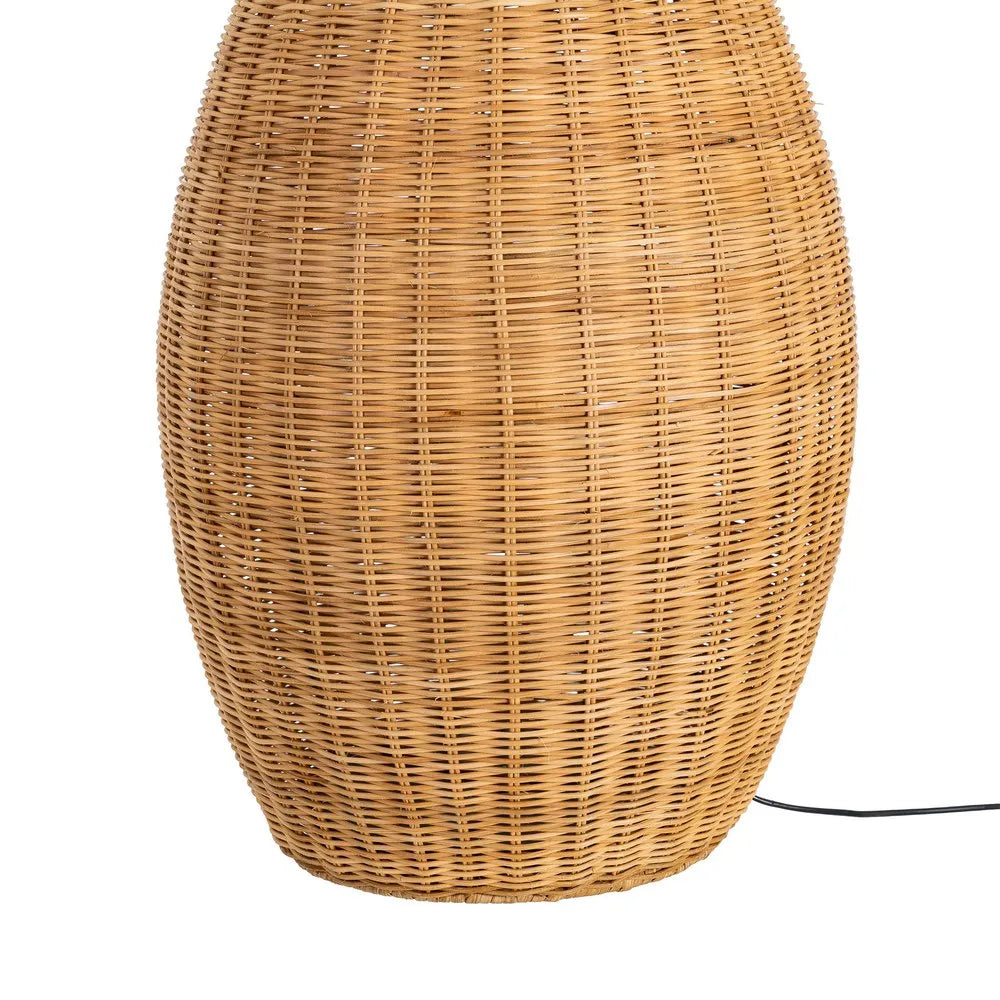 NATURAL RATTAN FLOOR LAMP LIGHTING 70 X 70 X 138 CM