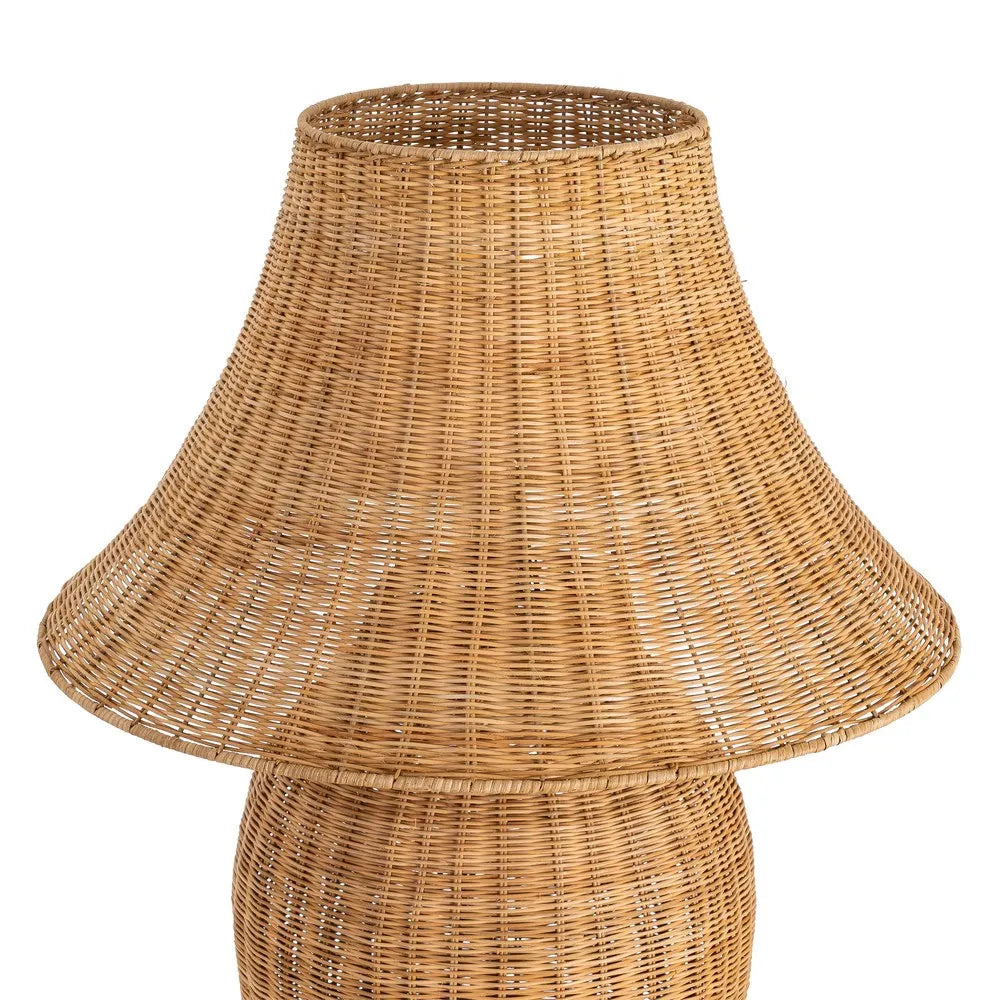NATURAL RATTAN FLOOR LAMP LIGHTING 60 X 60 X 99 CM