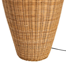 Carica l&#39;immagine nel visualizzatore di Gallery, NATURAL RATTAN FLOOR LAMP LIGHTING 60 X 60 X 99 CM