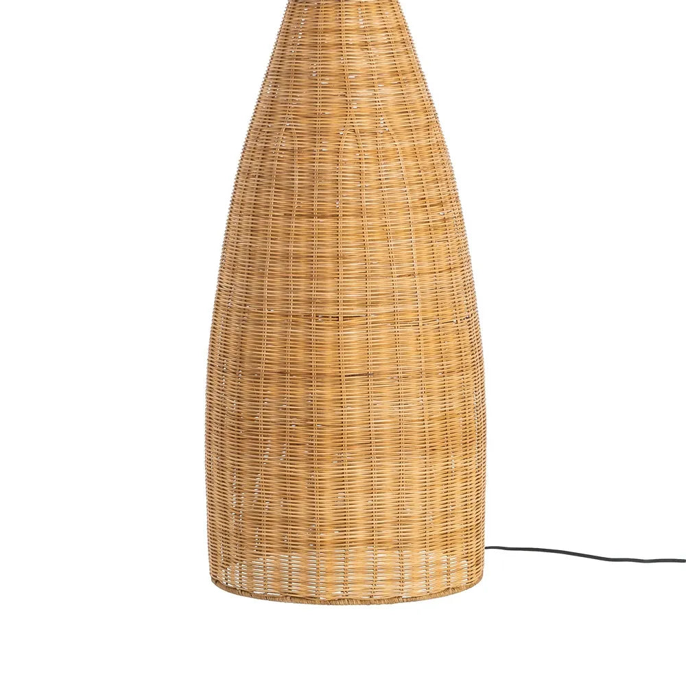 NATURAL RATTAN FLOOR LAMP LIGHTING 60 X 60 X 118.50 CM