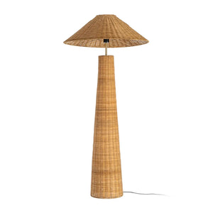 NATURAL RATTAN FLOOR LAMP LIGHTING 70 X 70 X 147 CM