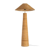 NATURAL RATTAN FLOOR LAMP LIGHTING 70 X 70 X 147 CM