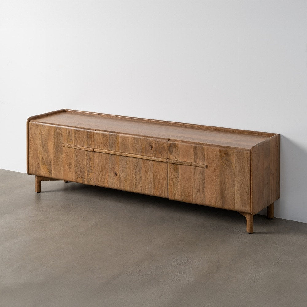 Natural Mango Wood TV Unit 160x40x50 cm