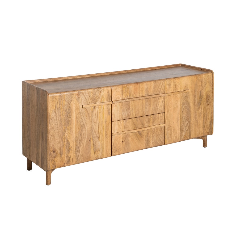 Natural Mango Wood Sideboard 160x45x70 cm