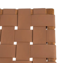 Carica l&#39;immagine nel visualizzatore di Gallery, BROWN TEAK WOOD-LEATHER ARMCHAIR 74 X 78 X 75 CM