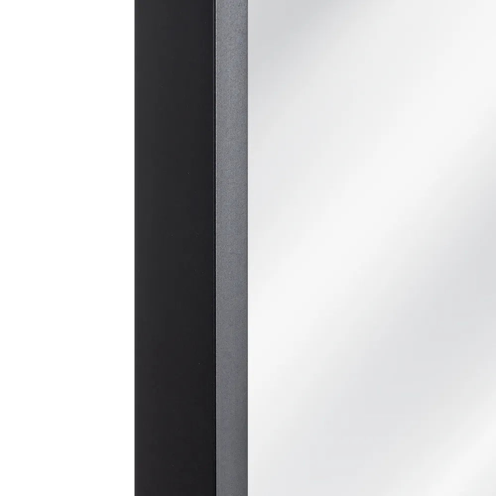 MIRROR BLACK ALUMINUM 80 X 2,80 X 180 CM